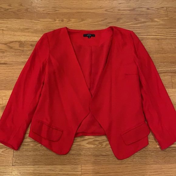 LF Cropped Red Blazer - Picture 2 of 11